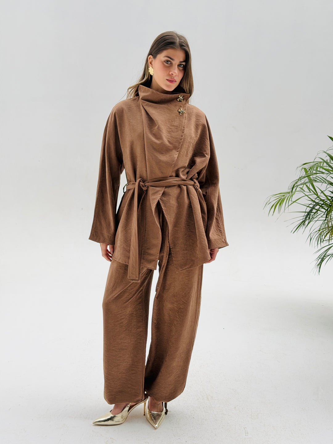 Dalida cross set - Camel