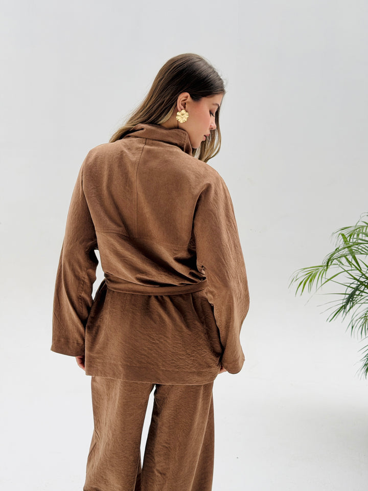 Dalida cross set - Camel