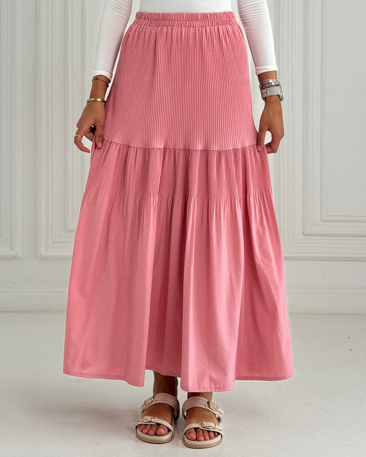New Pillise skirt- powder pink