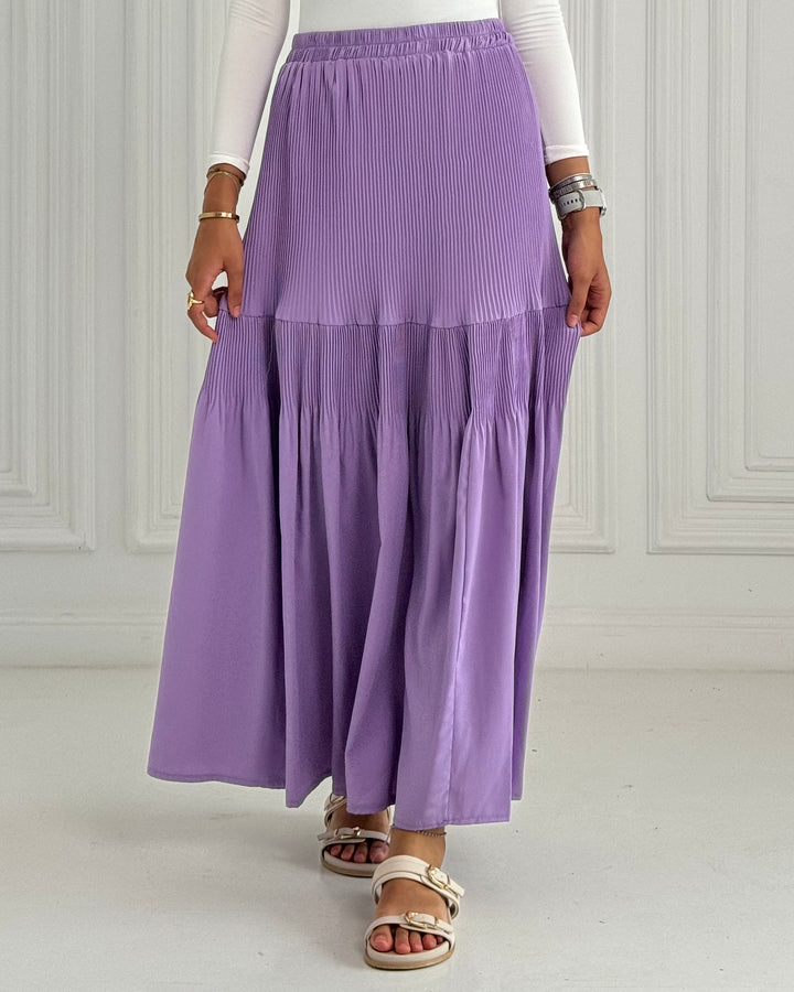 New Pillise skirt- purple