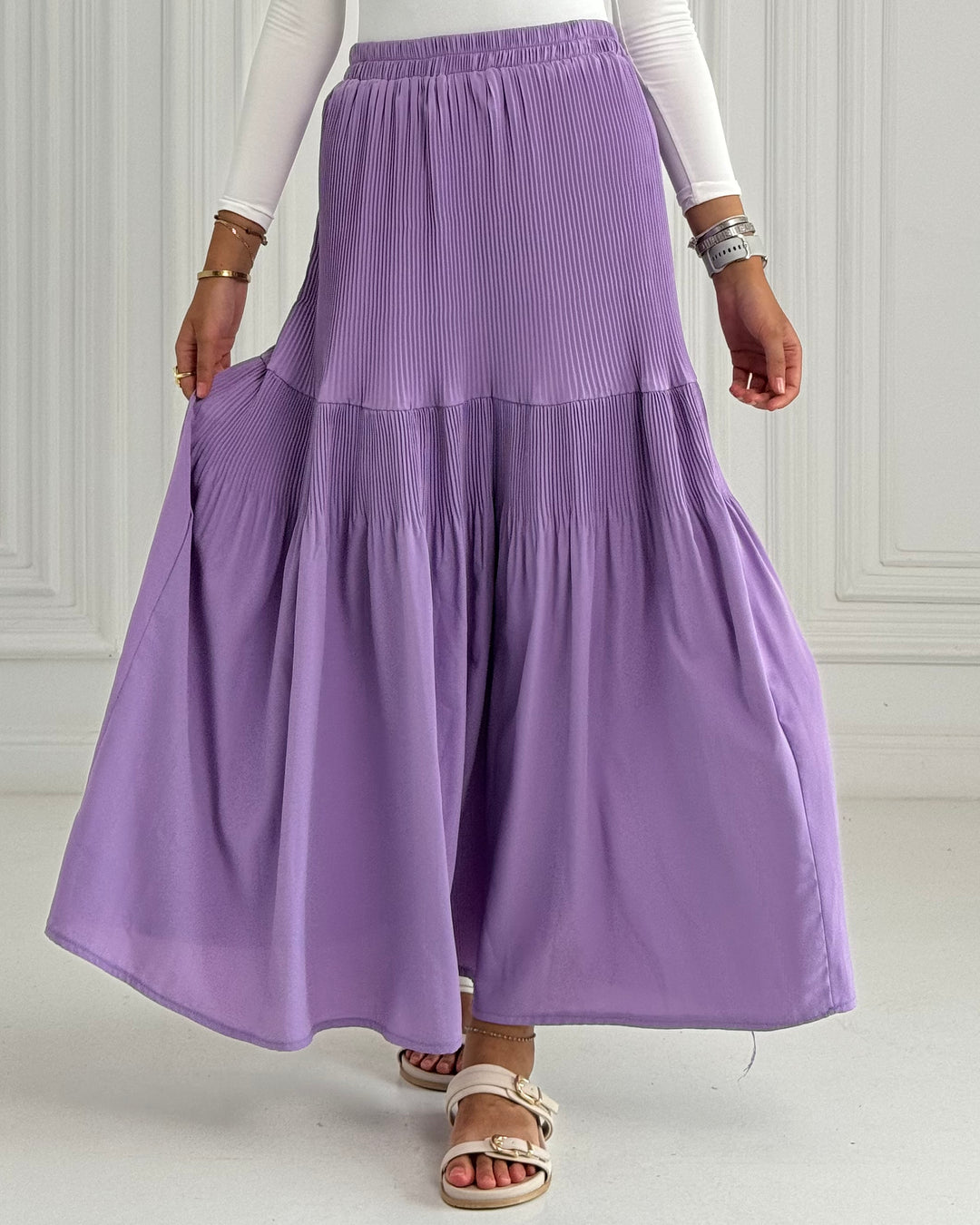 New Pillise skirt- purple