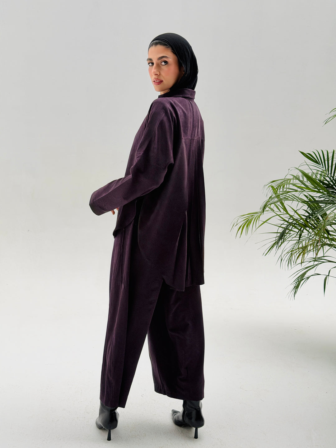 Sophia Pleated Set- Purple