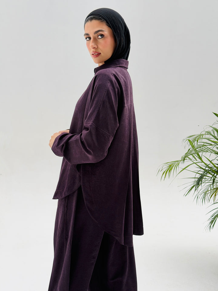 Sophia Pleated Set- Purple