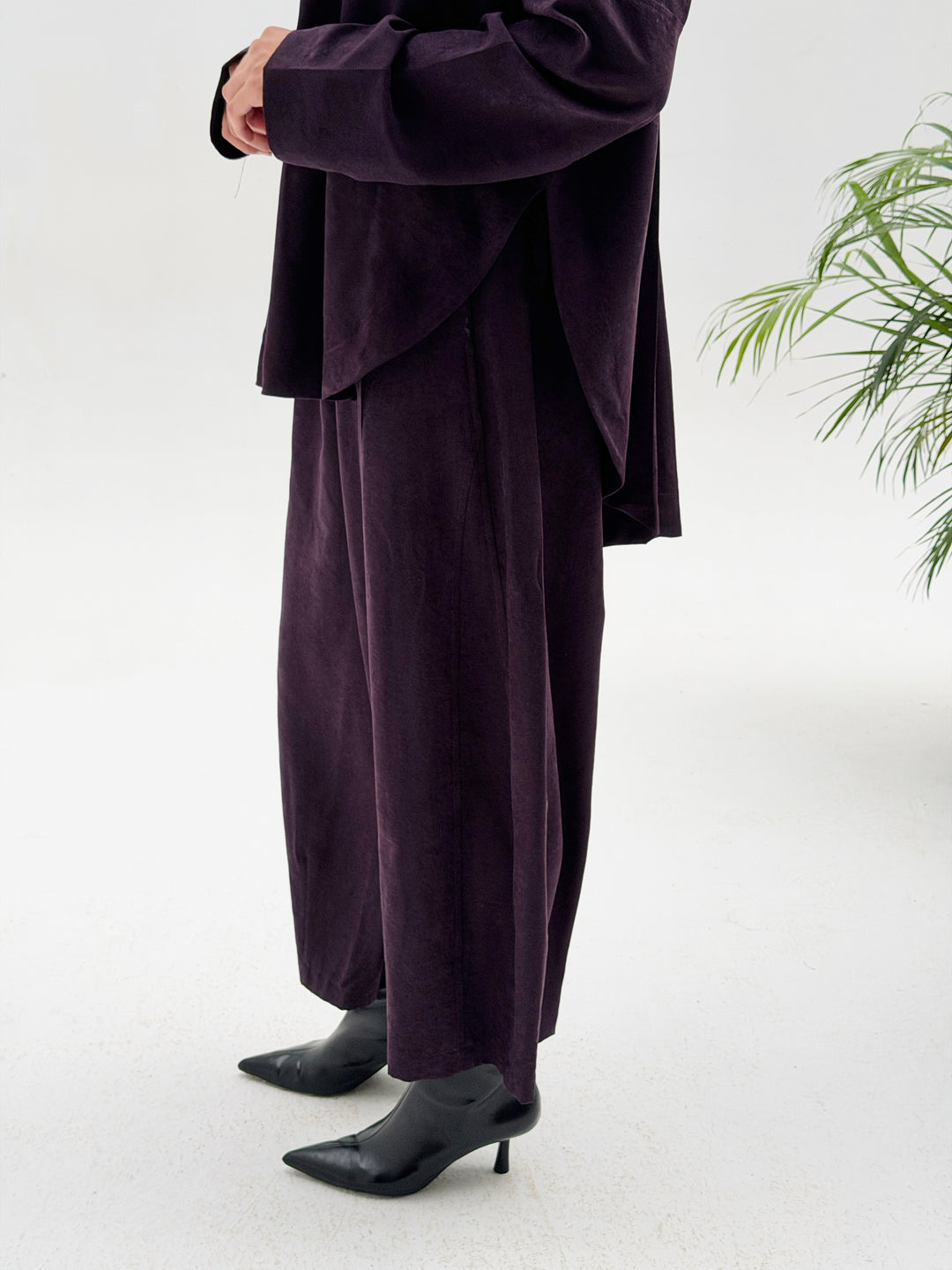 Sophia Pleated Set- Purple