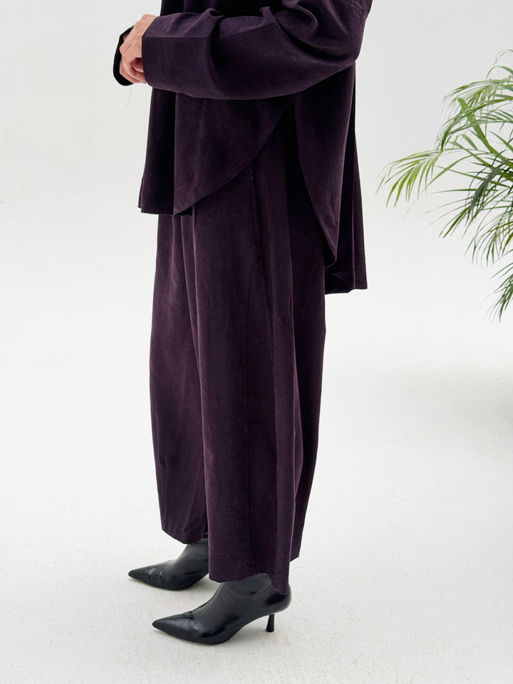 Sophia Pleated Set- Purple