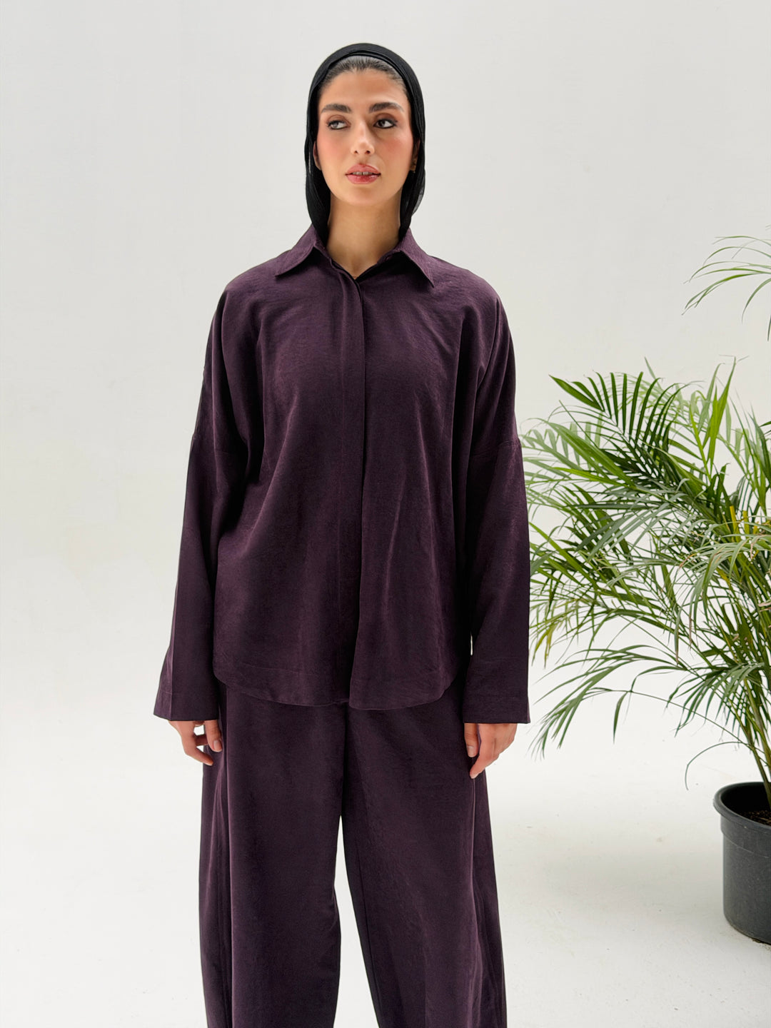 Sophia Pleated Set- Purple