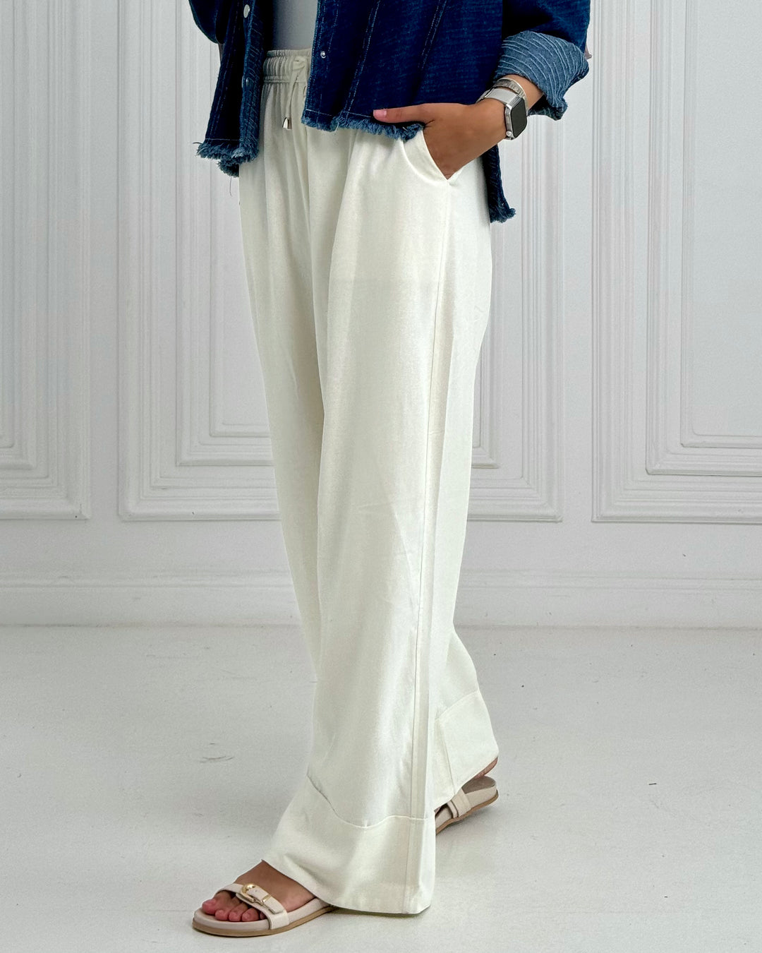 Pure Linen pants - Offwhite