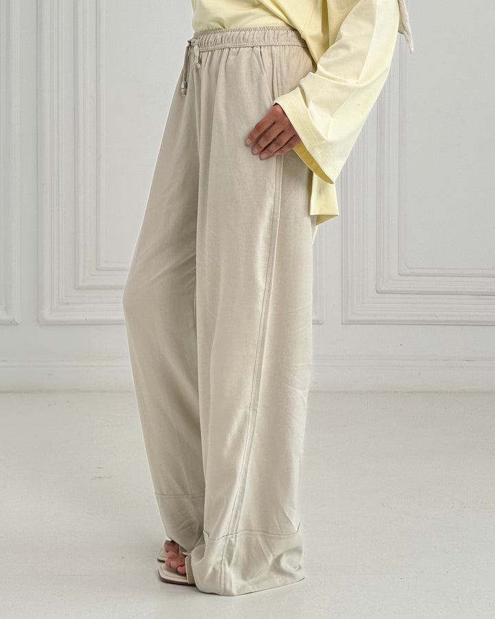 Pure Linen pants - Beige