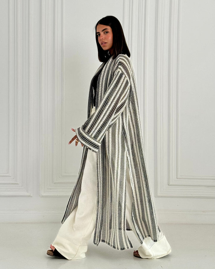 Knitted Long Kimono