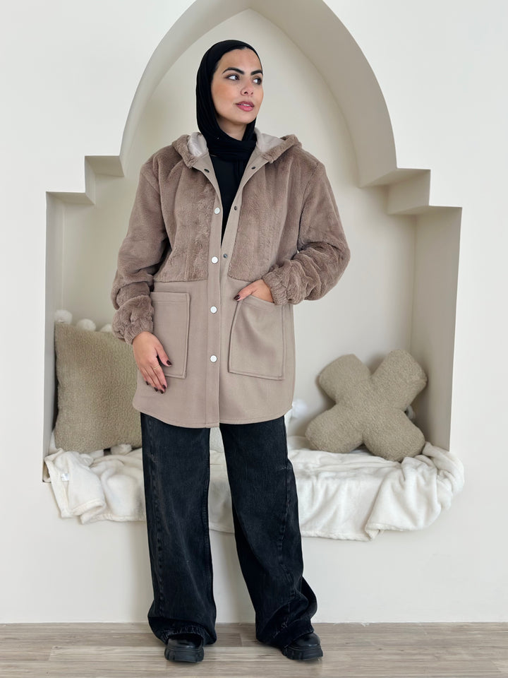 Furr Vs wool jacket- Baje