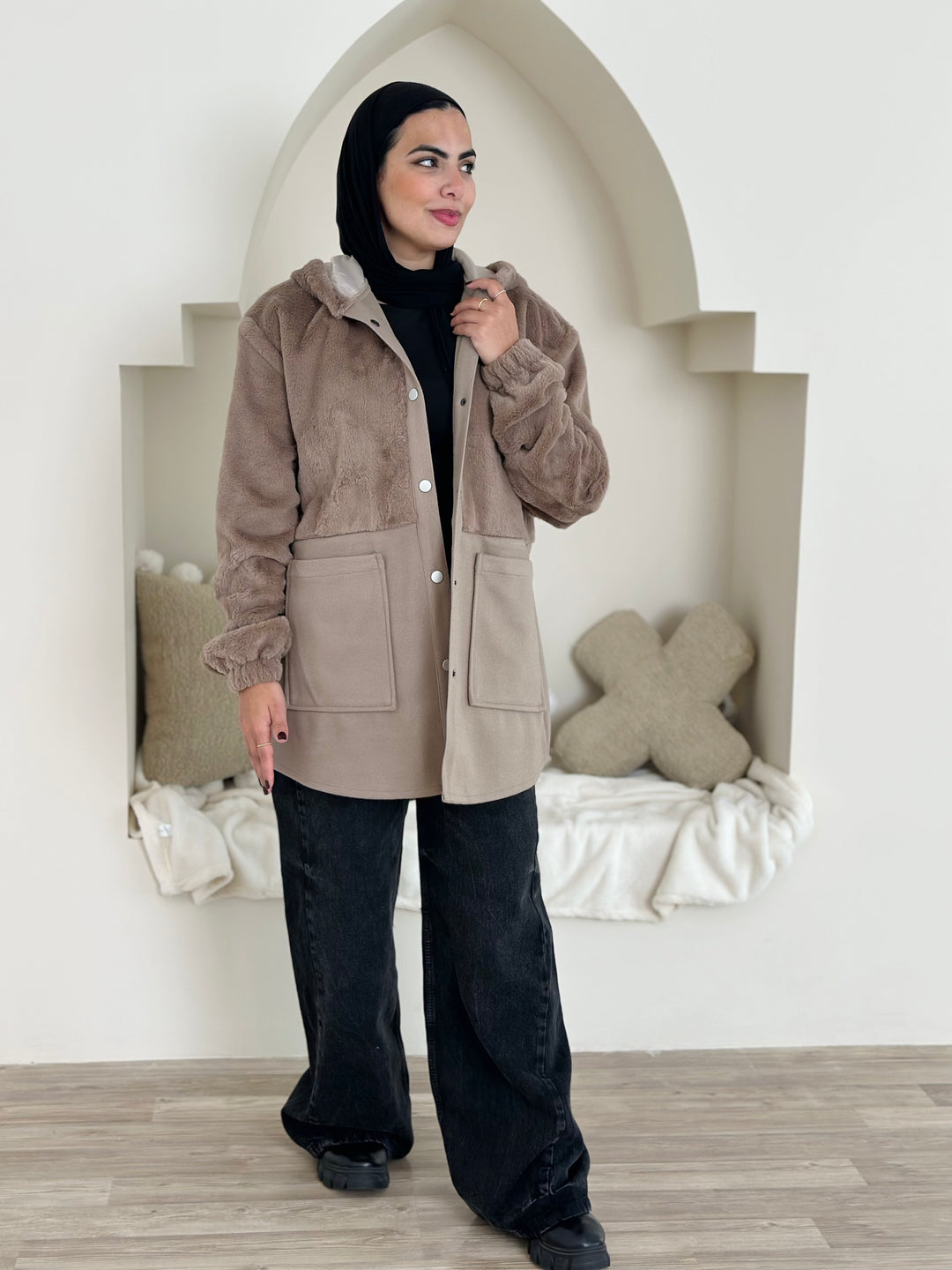 Furr Vs wool jacket- Baje