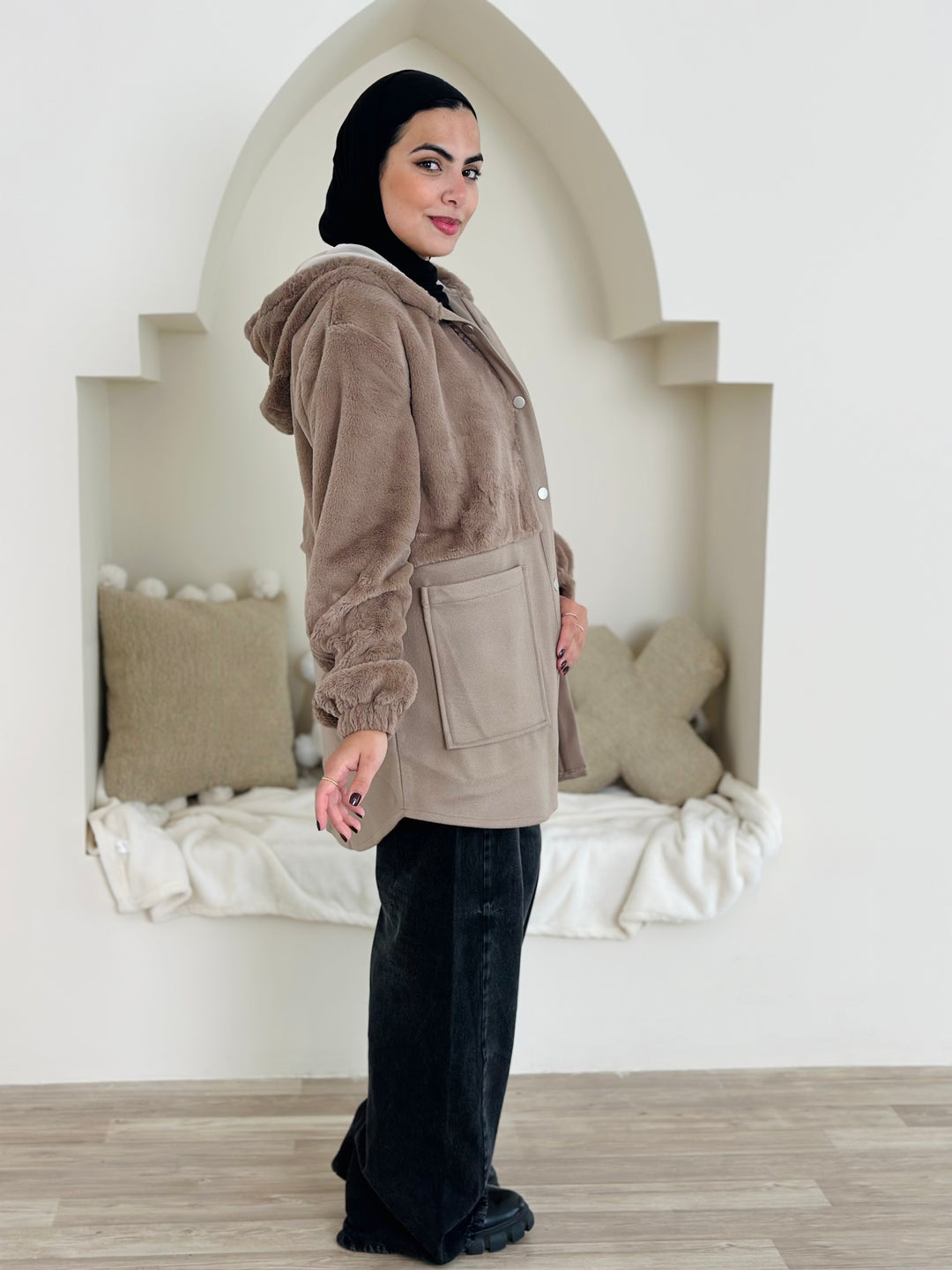 Furr Vs wool jacket- Baje