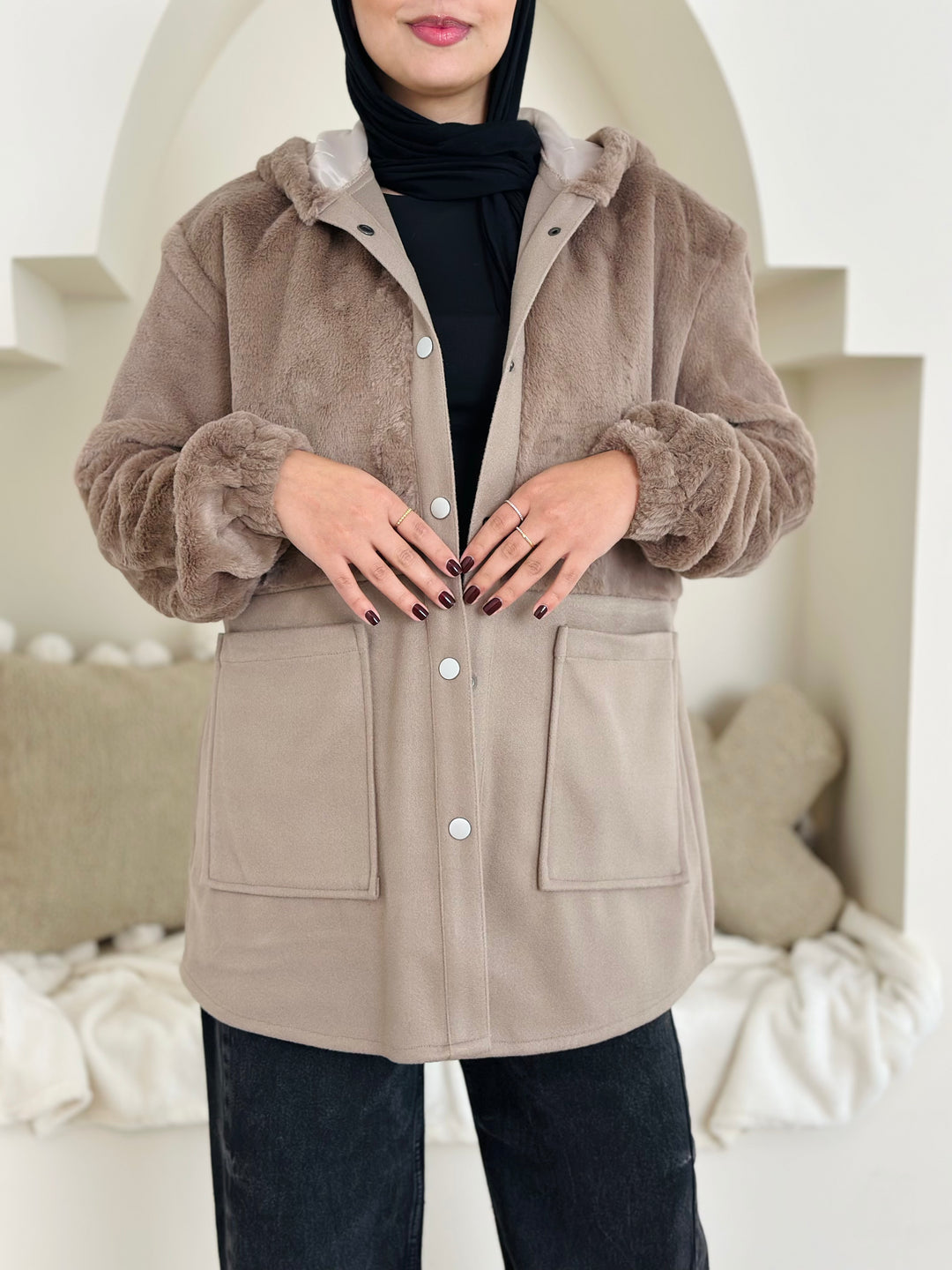 Furr Vs wool jacket- Baje