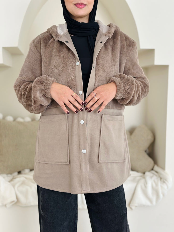 Furr Vs wool jacket- Baje