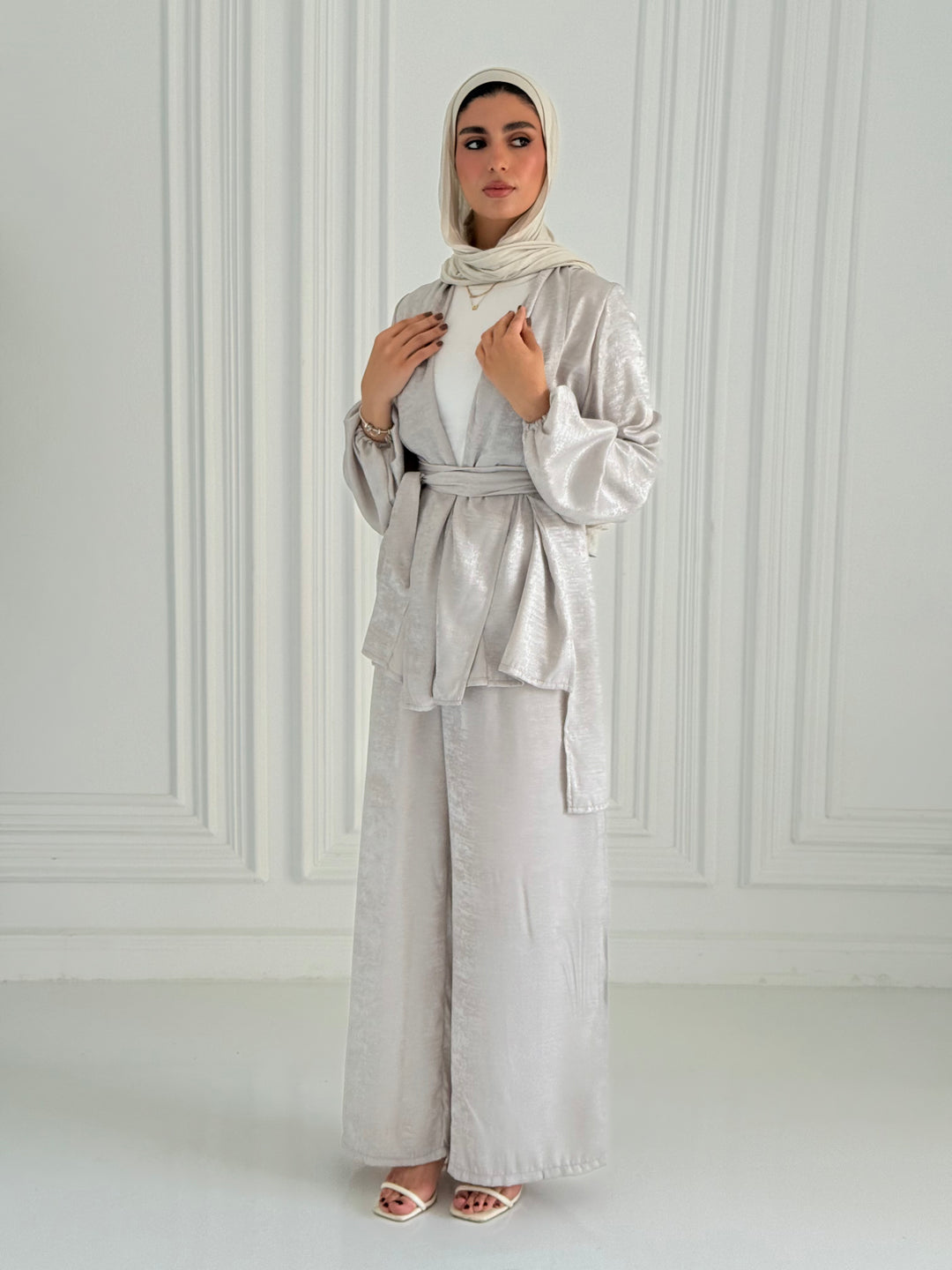 Shimmer Set- Pearl gray