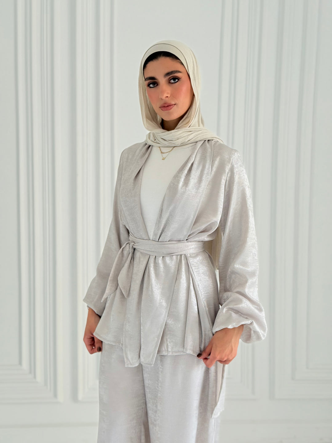 Shimmer Set- Pearl gray