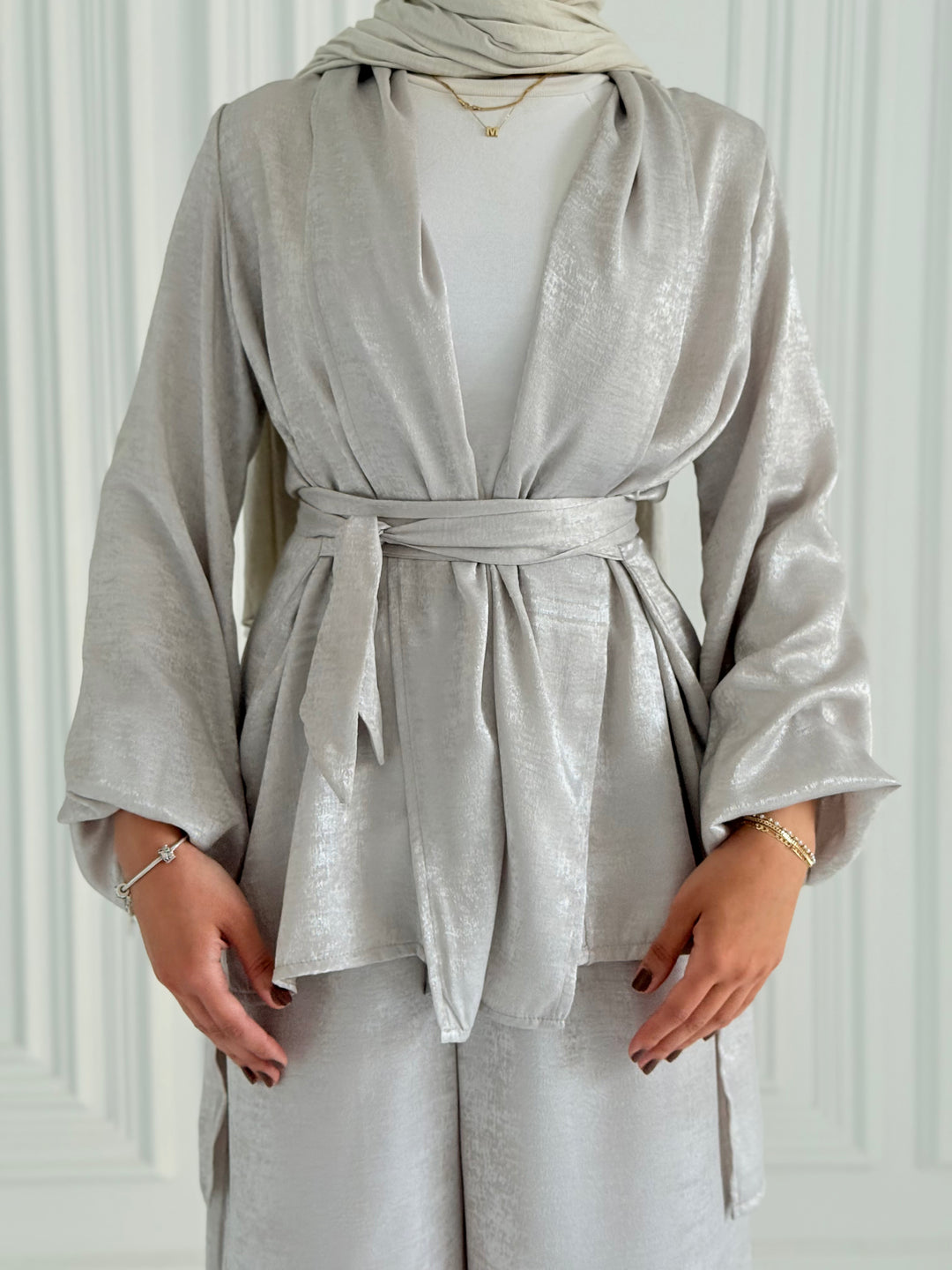 Shimmer Set- Pearl gray