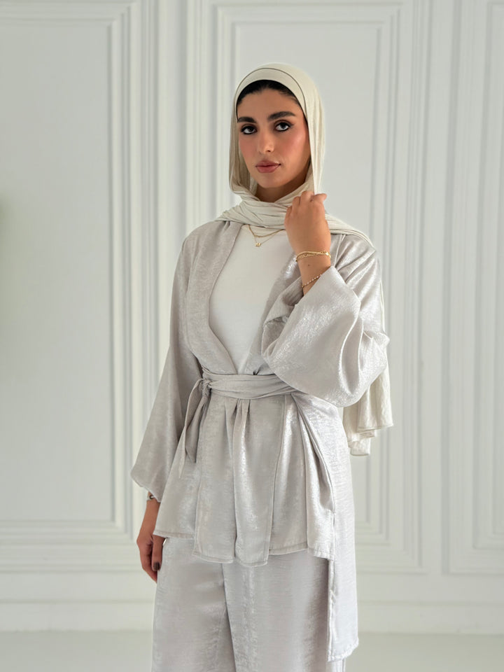 Shimmer Set- Pearl gray