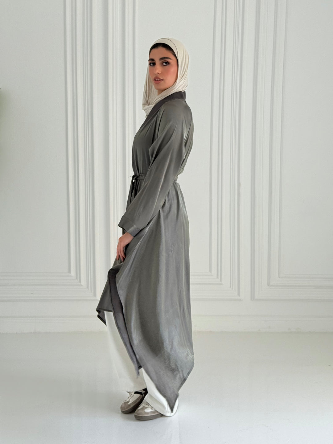 Shimmer kimono - Dark olive