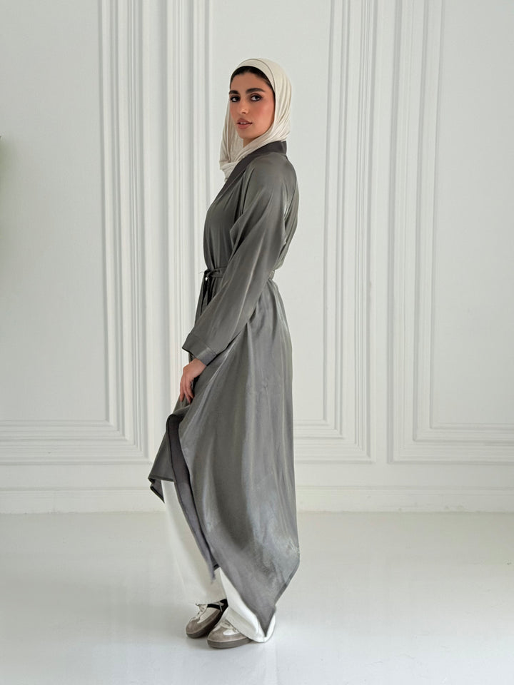 Shimmer kimono - Dark olive
