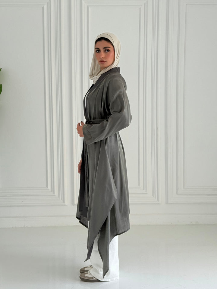 Shimmer kimono - Dark olive