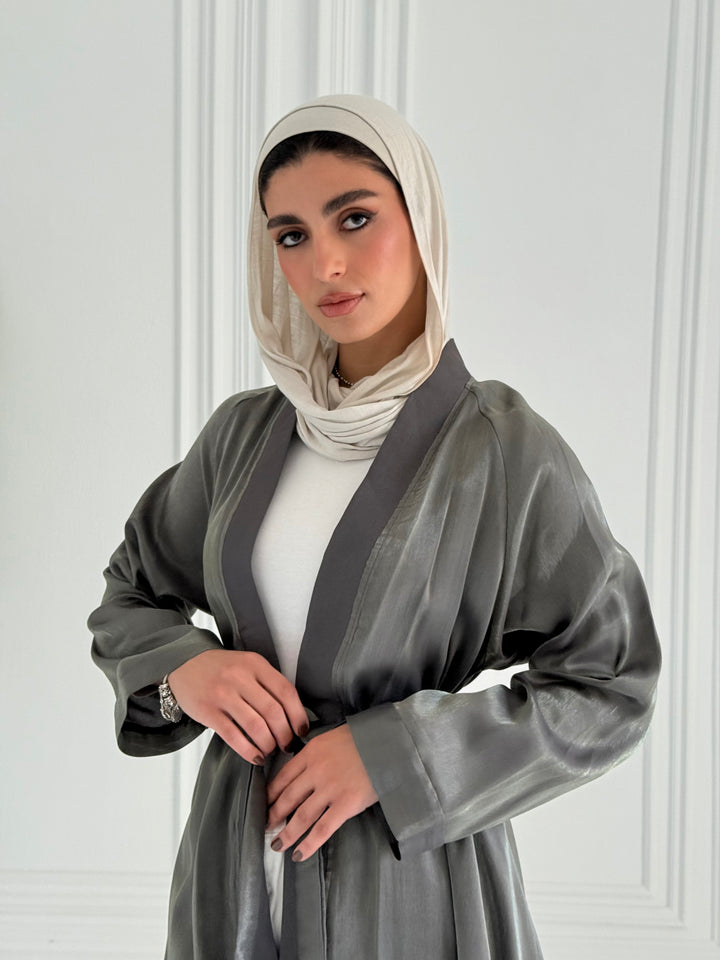 Shimmer kimono - Dark olive