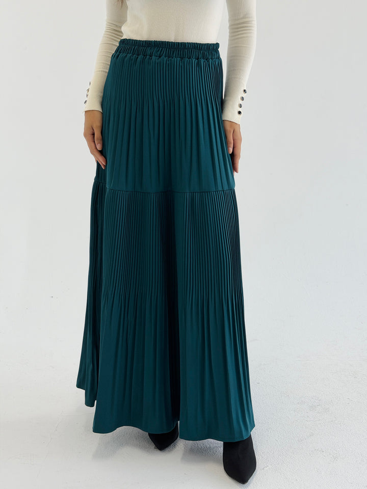 pillise skirt - teal blue