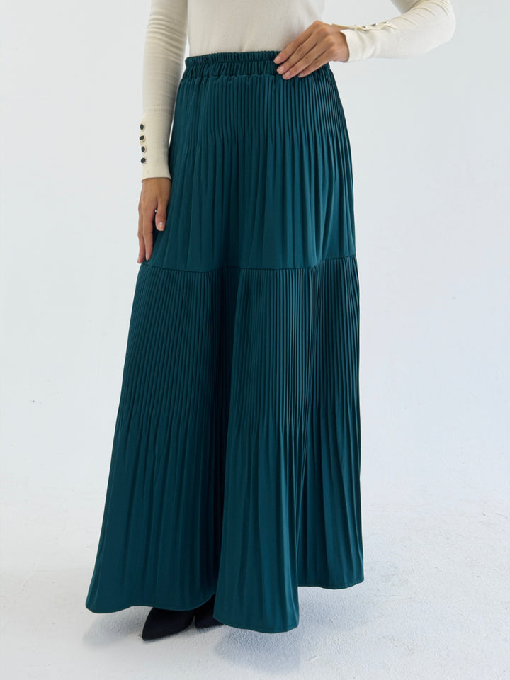 pillise skirt - teal blue