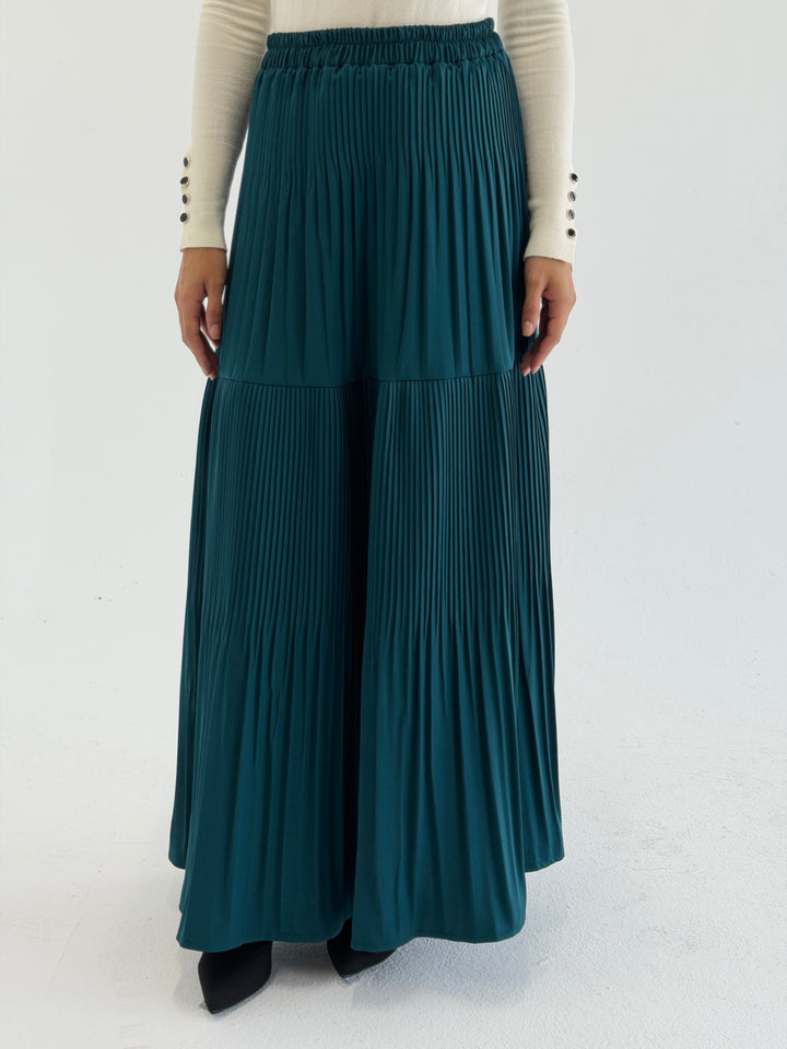 pillise skirt - teal blue