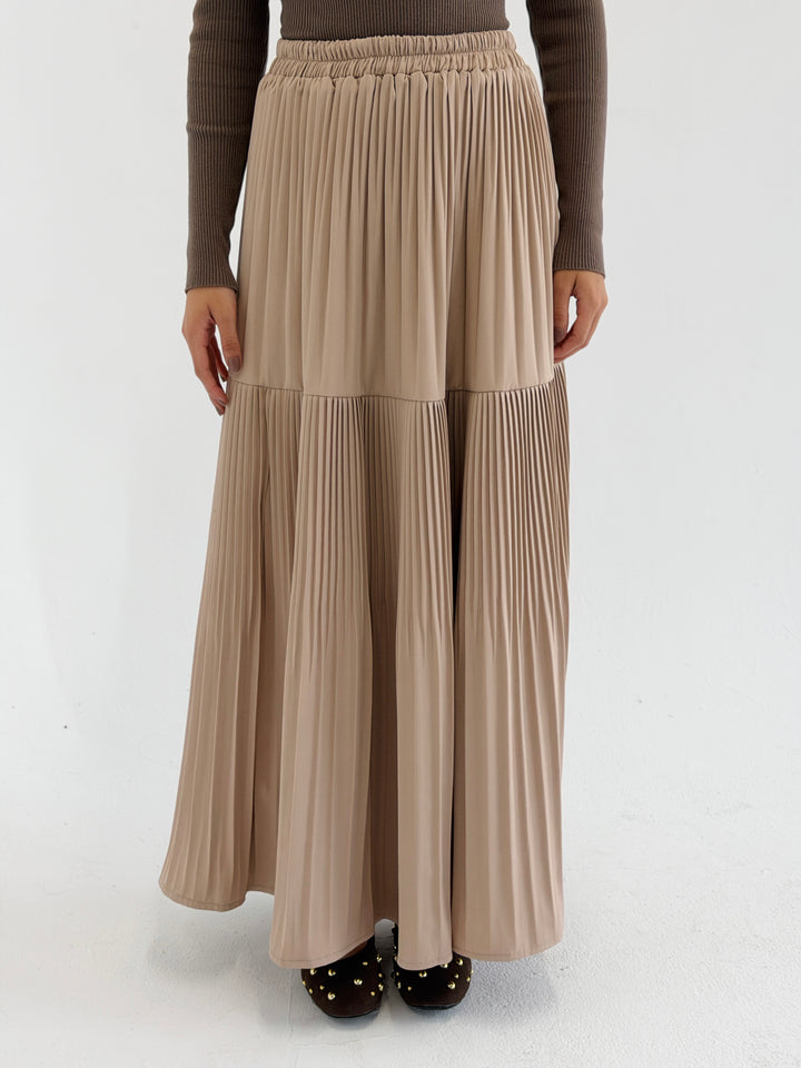 pillise skirt -beije