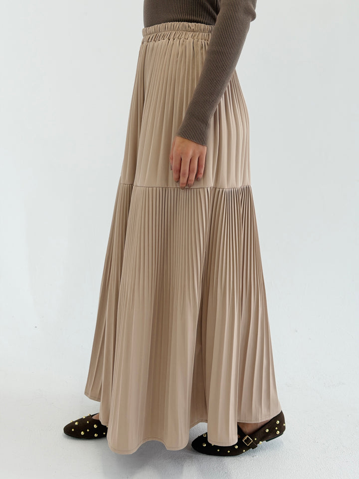 pillise skirt -beije