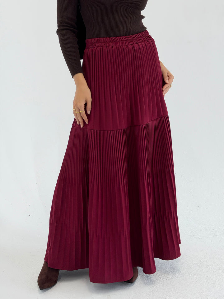 pillise skirt - dark red