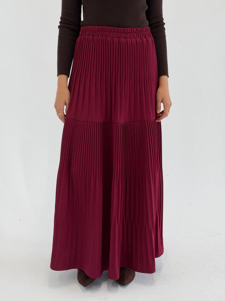 pillise skirt - dark red