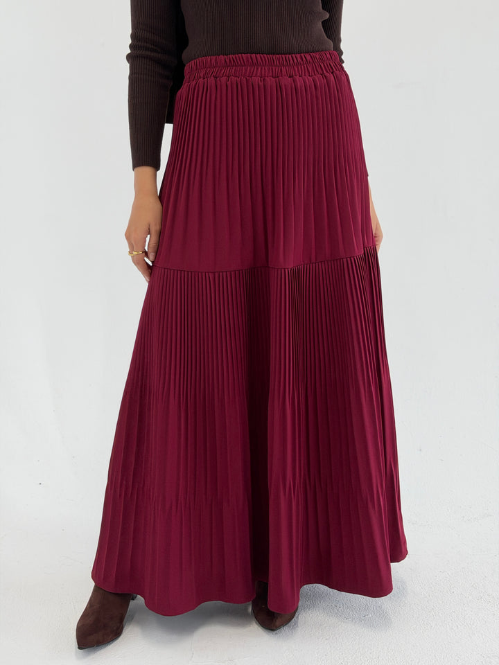 pillise skirt - dark red