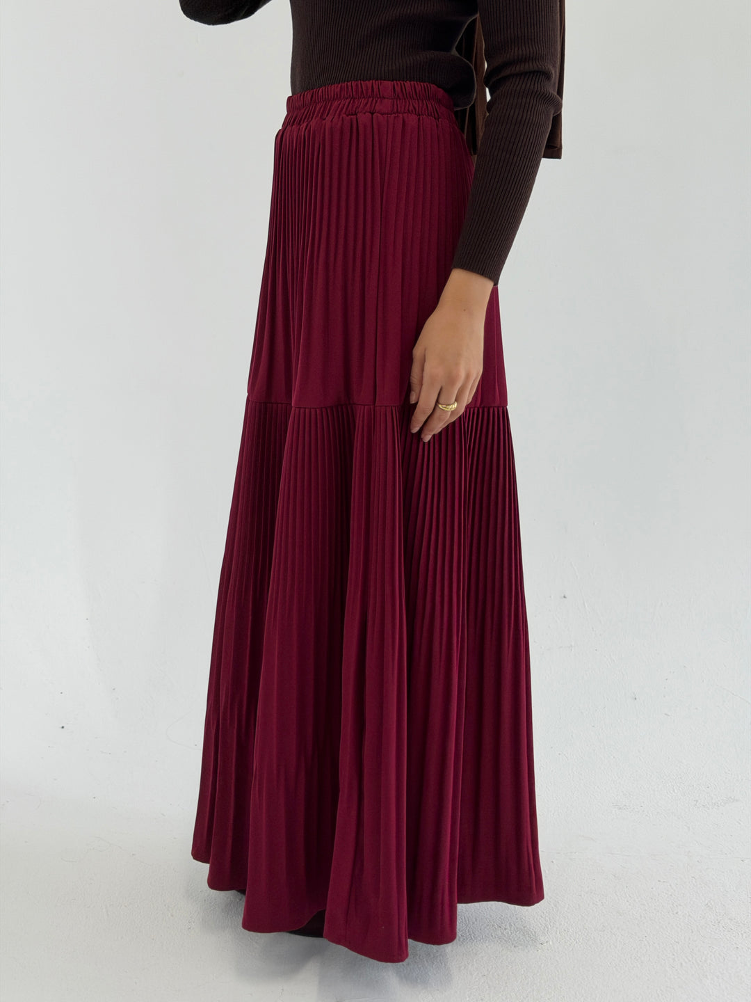 pillise skirt - dark red