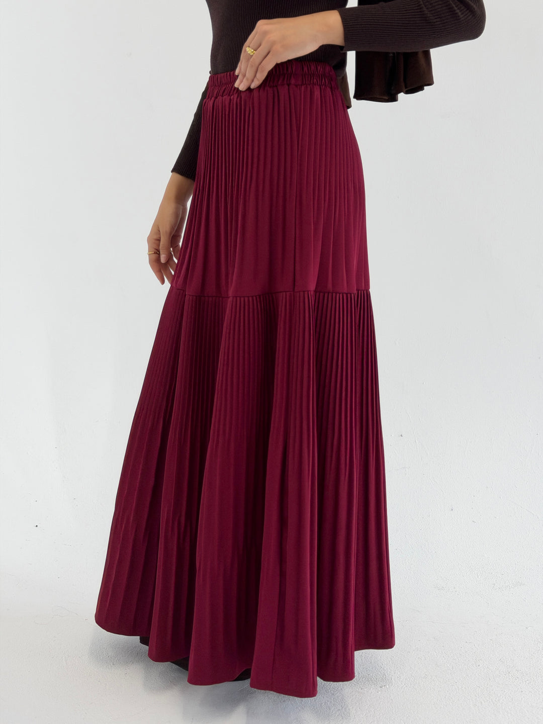 pillise skirt - dark red
