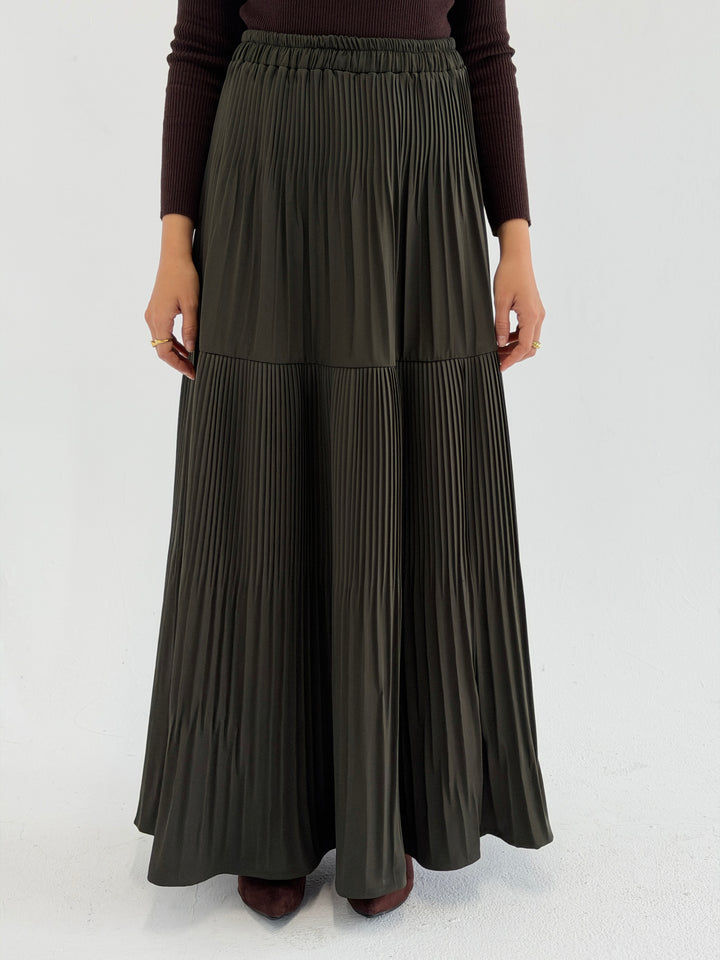 pillise skirt - olive