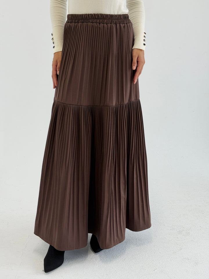 pillise skirt -brown