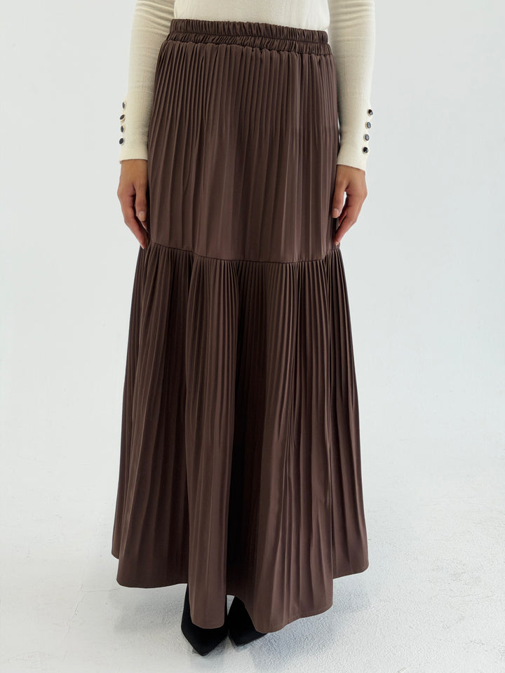 pillise skirt -brown
