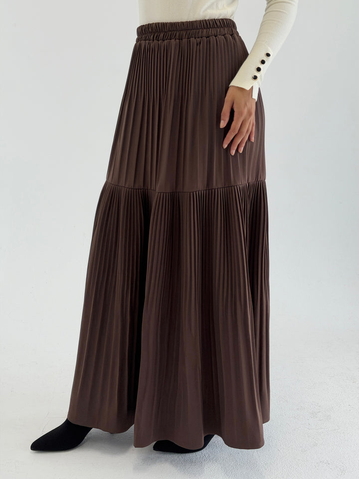 pillise skirt -brown