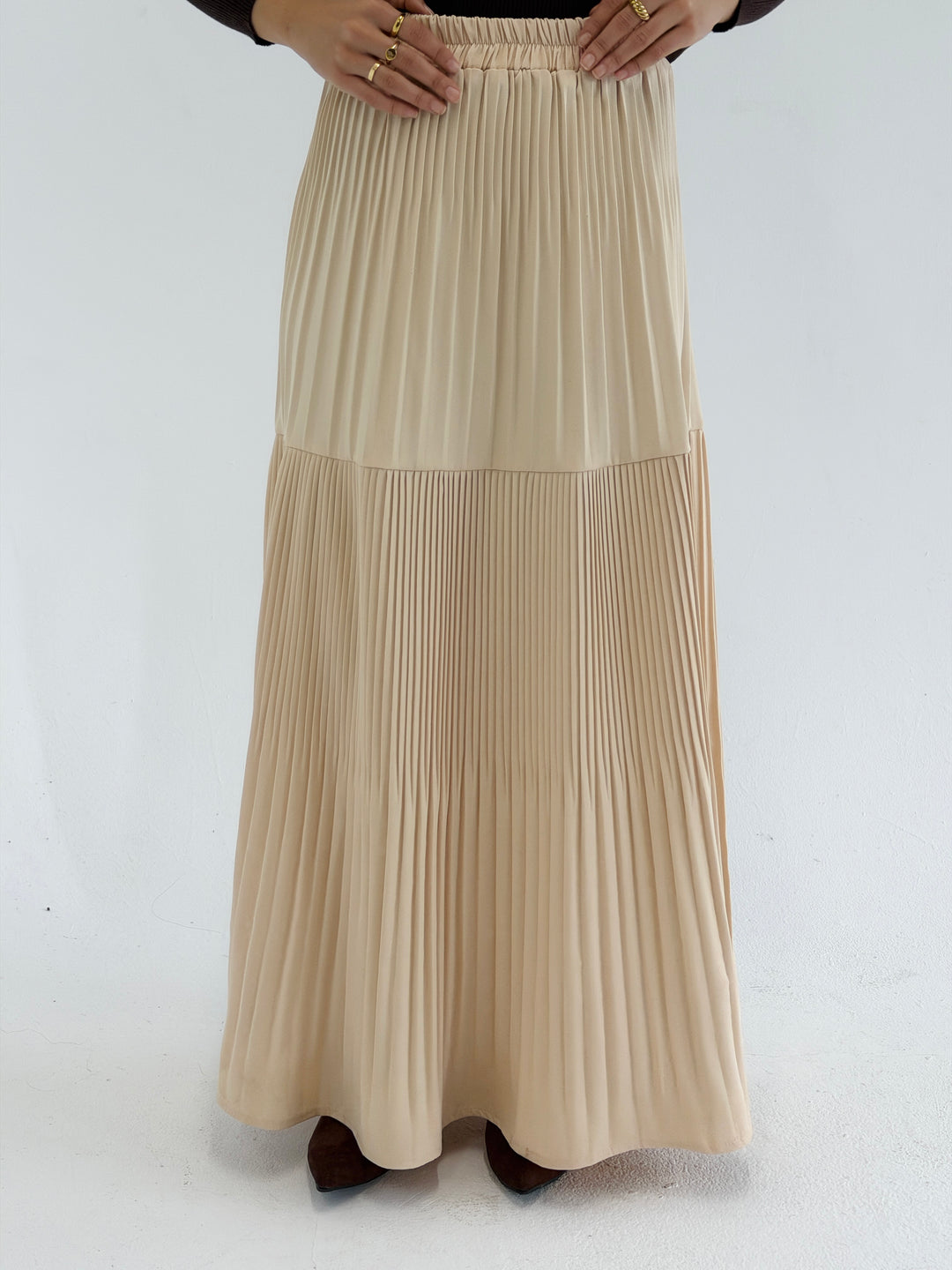 pillise skirt -light beije