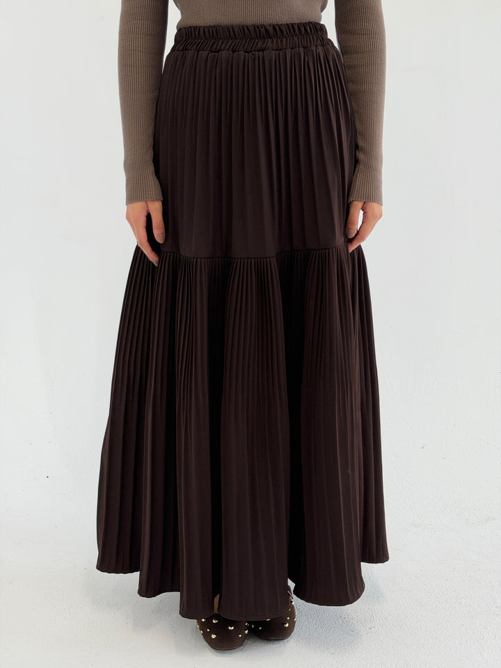pillise skirt - burnt brown