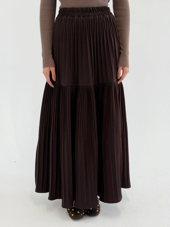 pillise skirt - burnt brown