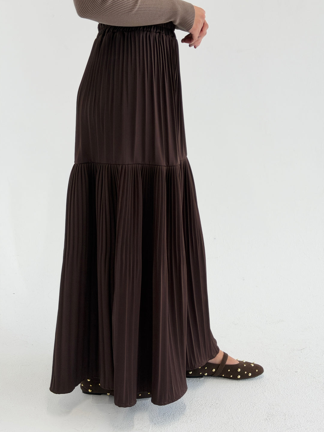 pillise skirt - burnt brown