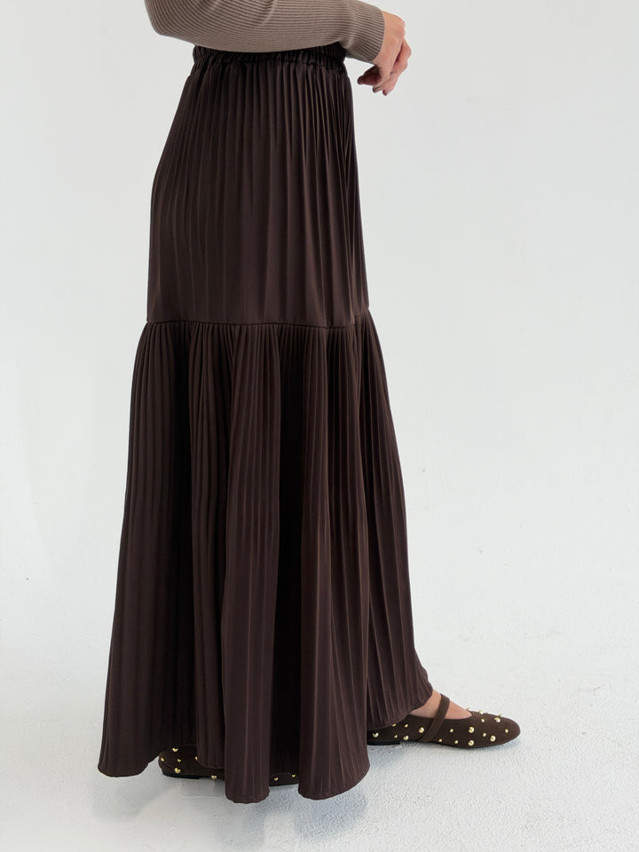 pillise skirt - burnt brown