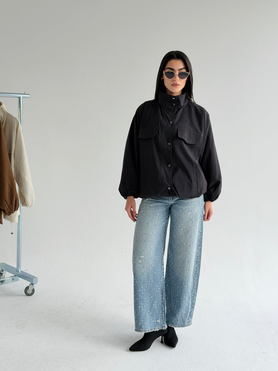 Sandwash Jacket- Black