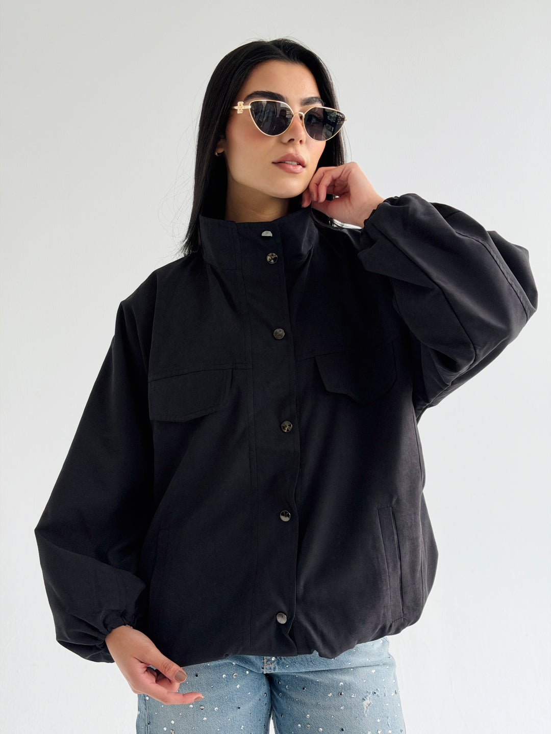 Sandwash Jacket- Black