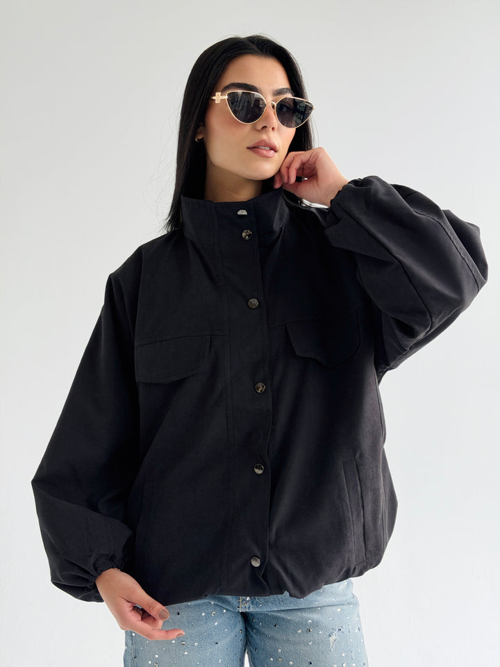Sandwash Jacket- Black