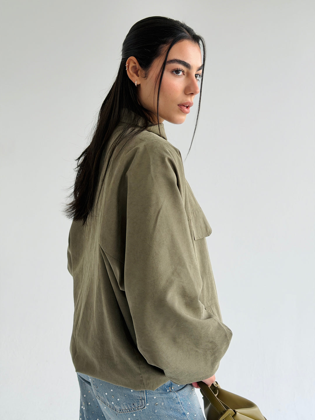 Sandwash Jacket- Olive