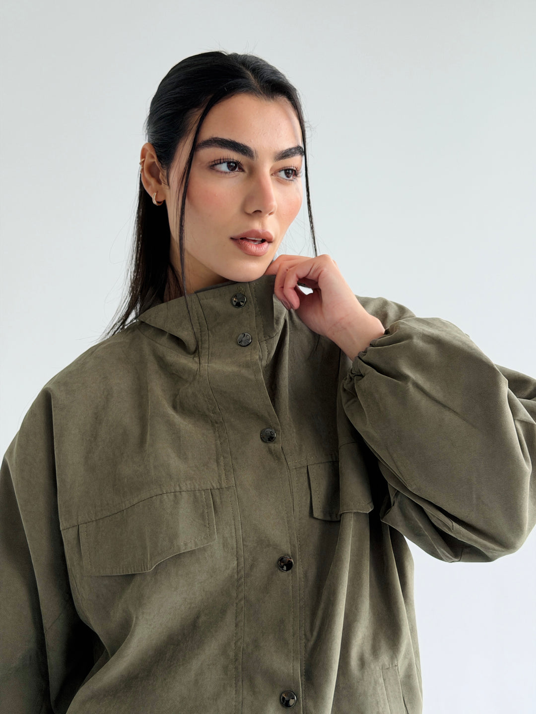 Sandwash Jacket- Olive